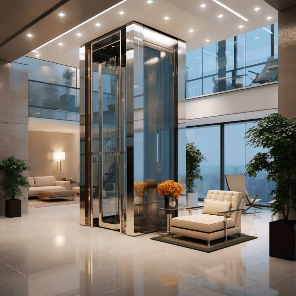 Modern Elevator Interior